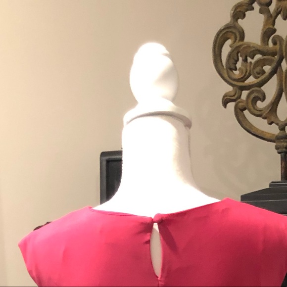 R&K Flattering Black Pink & White Dress - Picture 3 of 5